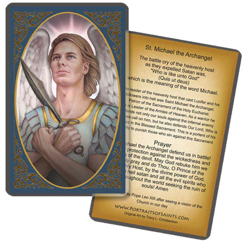 St. Michael the Archangel Holy Card