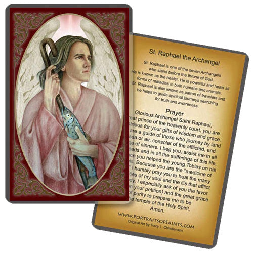 St. Raphael the Archangel Holy Card