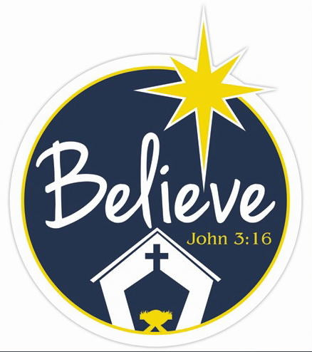 Believe Christmas Auto Magnet