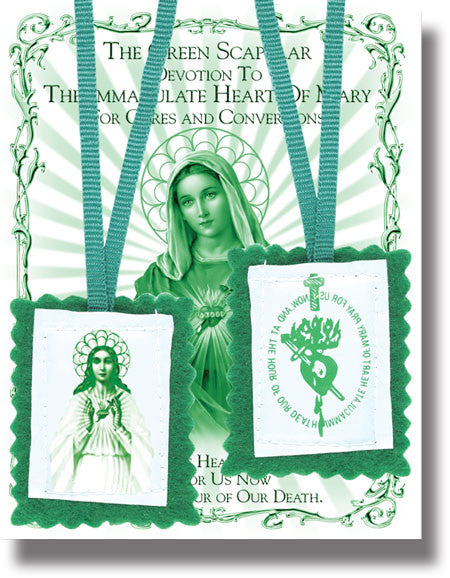 Green Scapular - Catholic Shoppe USA