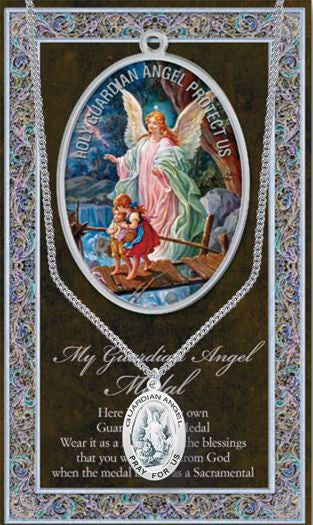Guardian Angel Medal - Catholic Shoppe USA