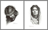 Portraits of Jesus and Mary by Jose Fuentes de Salamanca - Catholic Shoppe USA