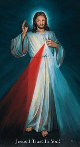 The Chaplet of Divine Mercy Prayer Card - Hyla Image