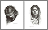 Portraits of Jesus and Mary by Jose Fuentes de Salamanca