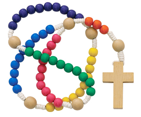 Children's Colorful Wooden Rosary