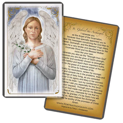 St. Gabriel the Archangel Holy Card