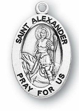 Sterling Silver Patron Saint Medals - Male Saints - Catholic Shoppe USA - 1