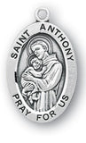 Sterling Silver Patron Saint Medals - Male Saints - Catholic Shoppe USA - 3