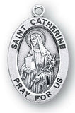 Sterling Silver Patron Saint Medals - Female Saints - Catholic Shoppe USA - 14