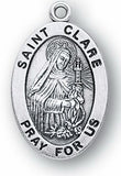 Sterling Silver Patron Saint Medals - Female Saints - Catholic Shoppe USA - 18