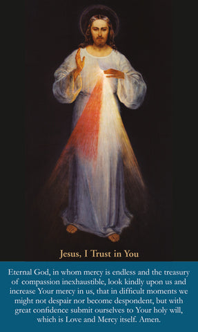 Divine Mercy Prayer Card