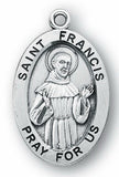 Sterling Silver Patron Saint Medals - Male Saints - Catholic Shoppe USA - 10
