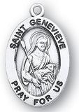 Sterling Silver Patron Saint Medals - Female Saints - Catholic Shoppe USA - 25