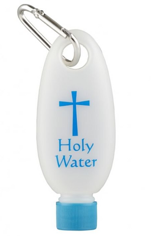 Holy Water Bottle with Carabiner Clip