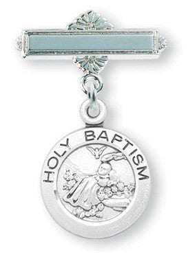 Sterling Silver Holy Baptism Pin - Catholic Shoppe USA