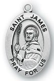 Sterling Silver Patron Saint Medals - Male Saints - Catholic Shoppe USA - 17