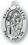 Sterling Silver Patron Saint Medals - Male Saints - Catholic Shoppe USA - 20