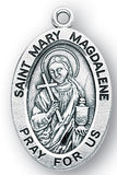 Sterling Silver Patron Saint Medals - Female Saints - Catholic Shoppe USA - 38