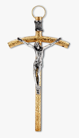 Papal Two-tone Wall Crucifix