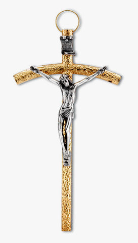 Papal Two-tone Wall Crucifix