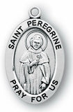 Sterling Silver Patron Saint Medals - Male Saints - Catholic Shoppe USA - 30