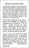 Prayer to the Holy Spirit Prayer Card