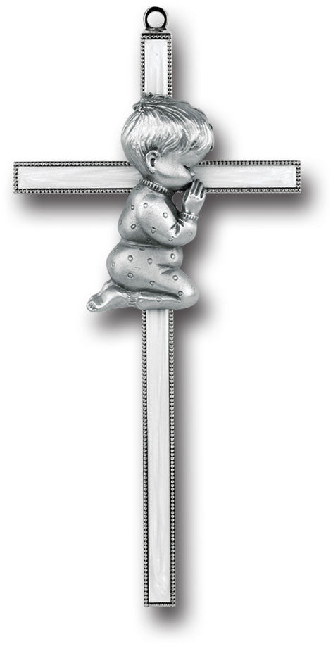 Praying Boy Cross - Catholic Shoppe USA