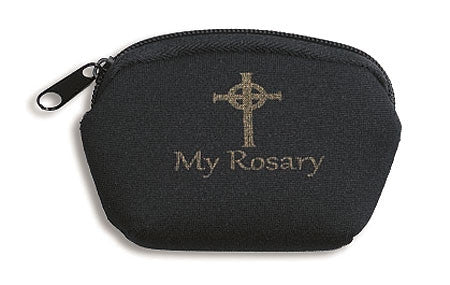 Black Neoprene Rosary Case - Catholic Shoppe USA