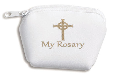 White Rosary Case - Catholic Shoppe USA