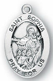 Sterling Silver Patron Saint Medals - Female Saints - Catholic Shoppe USA - 50