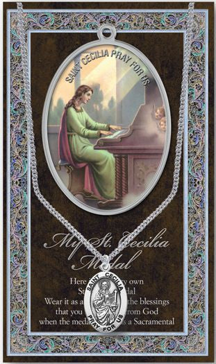 St. Cecilia Medal - Catholic Shoppe USA