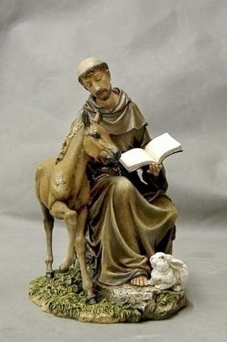 St. Francis Seated with Horse - Catholic Shoppe USA