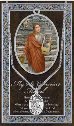 St. Genesius Medal - Catholic Shoppe USA