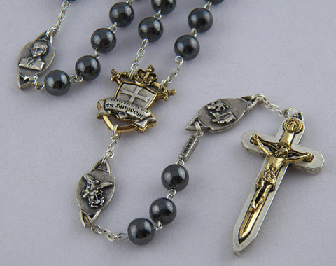 The Warrior's Rosary Hematite - Catholic Shoppe USA - 1