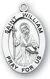 Sterling Silver Patron Saint Medals - Male Saints - Catholic Shoppe USA - 39