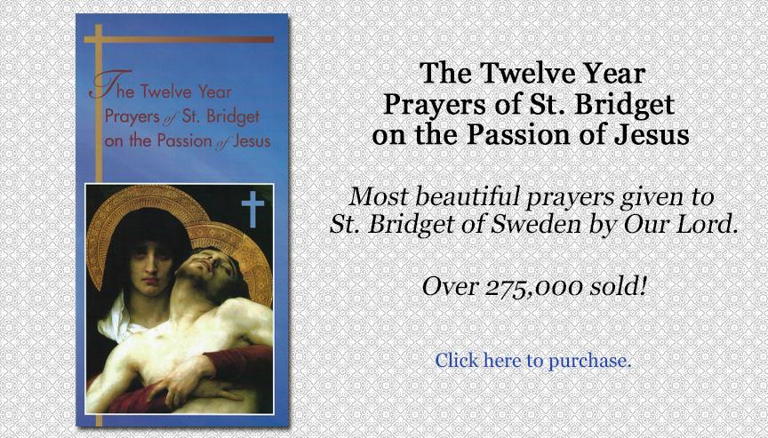 Saint Bridget's Prayers Devotion for twelve years - (7 prayers)